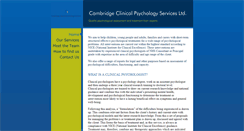Desktop Screenshot of cambridgeclinicalpsychologyservices.co.uk